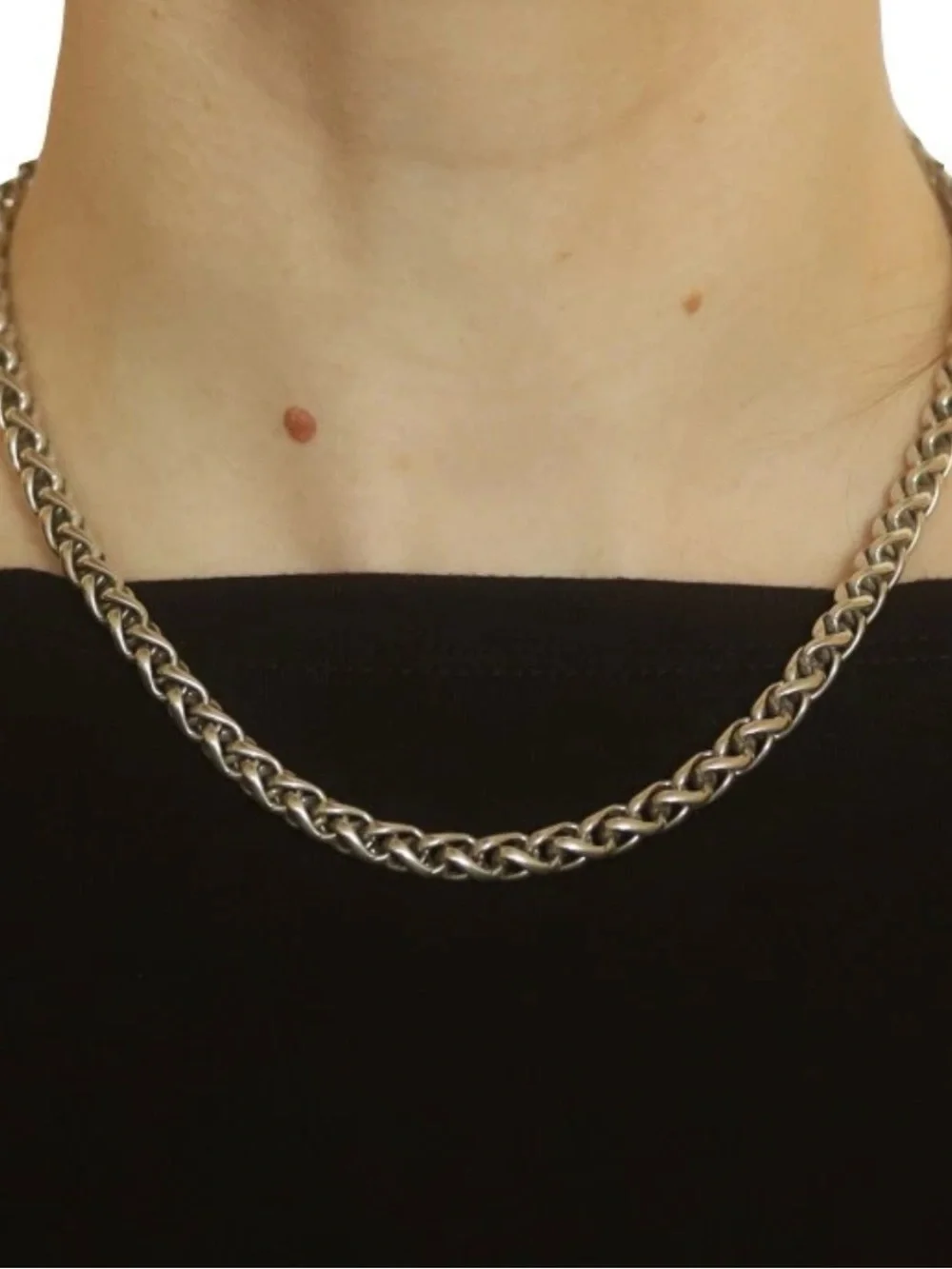 David Yurman 6mm Wheat Chain Necklace 16 3/4